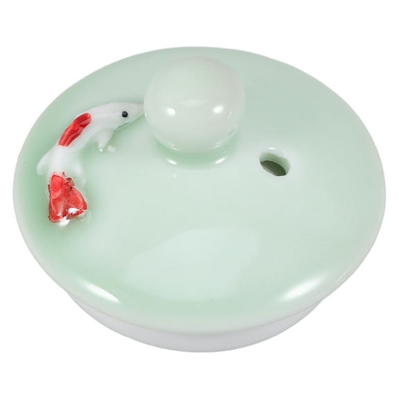 Masteelf Ceramic Teapot Lid Replacement Lid Tea Kettle Retro Teacup Lid Ceramic Tea Kettle for Teapot Spare Parts and Tea Kettle Accessories