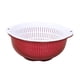 thumbnail image 5 of Coladores de cocina, cuenco, frutas, verduras, cesta de lavado, cesta de almacenamiento de alimentos, colador de alimentos, cocina, fruta, cesta de dr , Rojo, 5 of 8