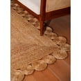 thumbnail image 6 of Rugsotic Carpets Hand Woven Jute 3'x5' Area Rug Oriental Beige J00001, 6 of 6