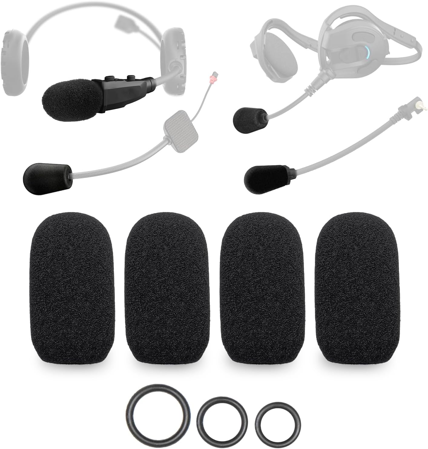 4 Coperture In Schiuma Per Microfono JBL – Compatibili Con PartyBox, Sistema Wireless, Mic 100 E 300, Filtro Antipop