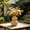 Khaki, variant on Boho Wicker Vase Gourd Shaped Farmhouse Rattan Vase Lightweight Rustic Woven Basket Planter Vintage Tabletop Decorative Flower Vase for Dried Flowers Artificial Faux Floral Arrangement