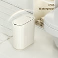thumbnail image 5 of Mrbin 2 Gallon/7L Automatic Touchless Trash Can, Motion Sensor Garbage Bin with Lid Touchless Wastebasket Cream White (for Bathroom, Bedroom, Office), 5 of 9