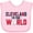 AD-Pink, variant on Inktastic Cleveland Vs. the World Blue and Red with Baseball Boys or Girls Baby Bib