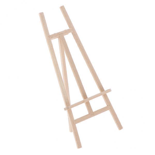 Caballete De Madera En Miniatura Para Artistas, 2x1/12, Soporte Para Pintura, Decoración Para Casa De Muñecas, Color Madera Hugo Caballete en miniatura