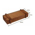 thumbnail image 3 of Maceta de madera para flores, maceta rectangular para macizos de flores, juego de 2 maceteros rectangulares para plantas suculentas de interior/exterior 22,5 x 8,4 x 4,1 cm, 3 of 5
