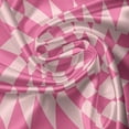 thumbnail image 7 of Ambesonne Geometric Rhombus Valance & Curtain, Feminine Argyle, 55"x30", Pink and Blush, 7 of 7