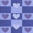 thumbnail image 1 of Ahgly Company Machine Washable Indoor Square Transitional Blue Area Rugs, 8' Square, 1 of 7