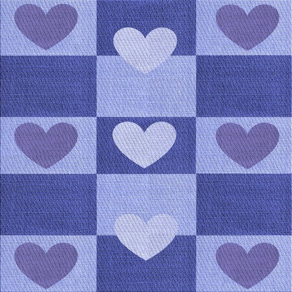 Ahgly Company Machine Washable Indoor Square Transitional Blue Area Rugs, 8' Square