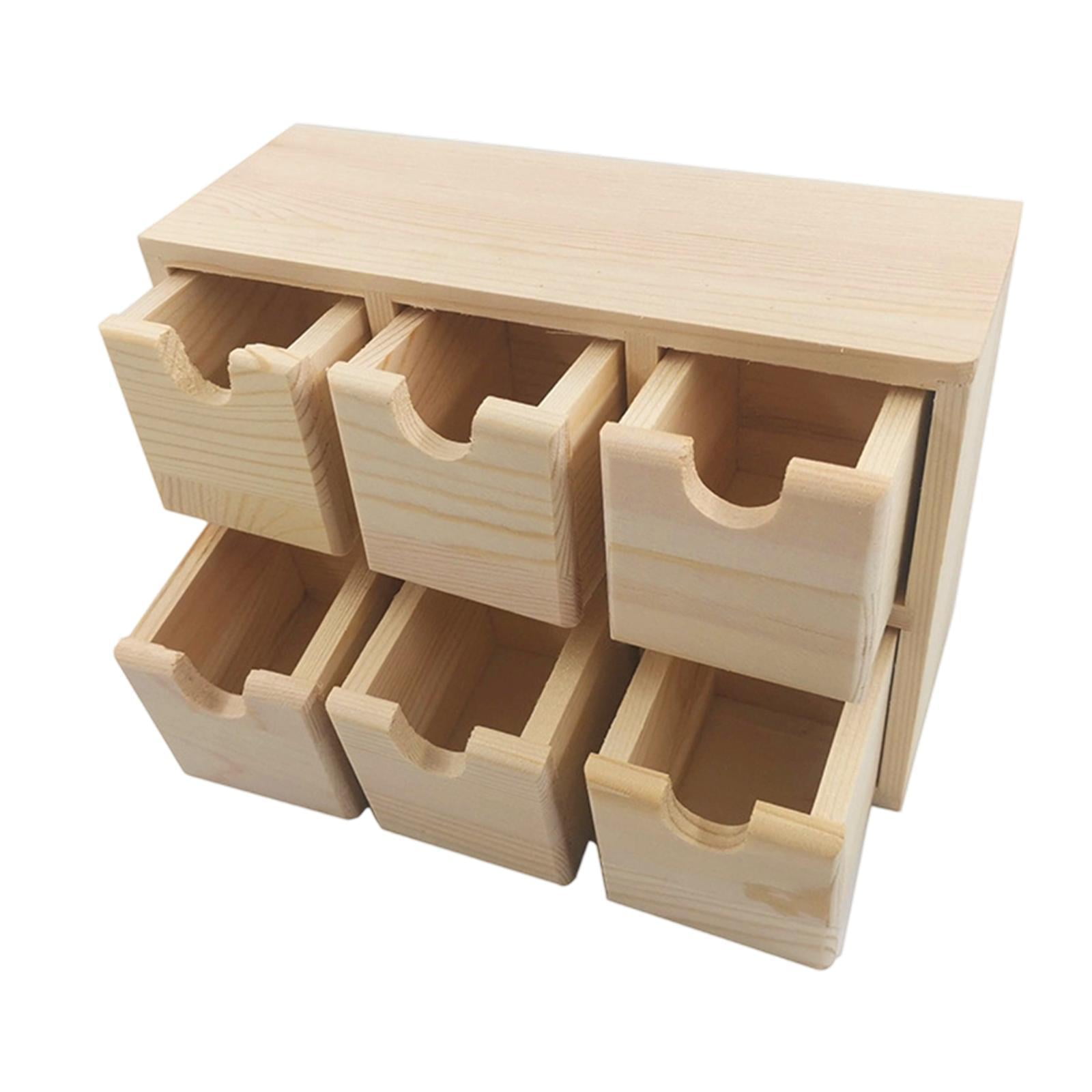 QSTDGVPW Small Drawer Storage Box Craft Mini Cabinet for Desk Living Room Accessories