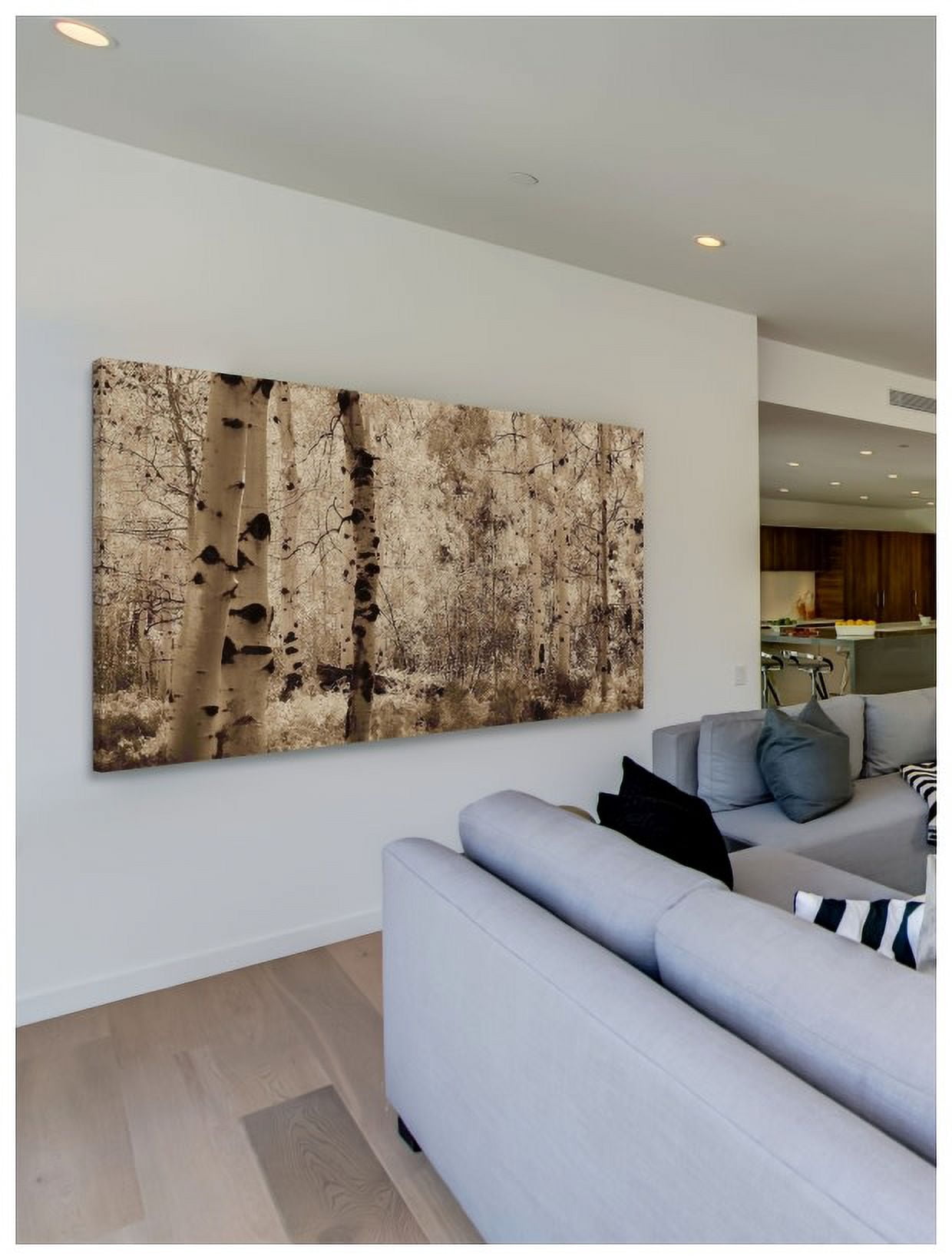 Marmont Hill Inc Marmont Hill - Wisp of Gold 3 Painting Print on Canvas - Multi-color