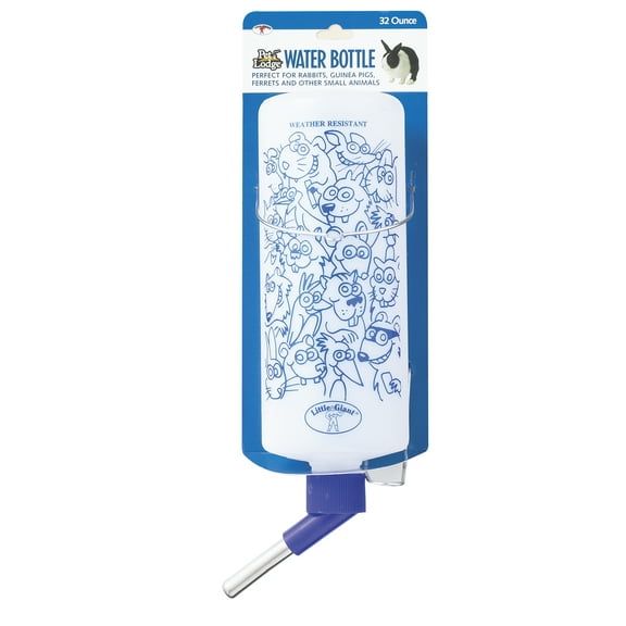 Pet Lodge OPB32 Pet Water Bottle, 32 oz Capacity, 3 in Dia, Plastic, Opaque