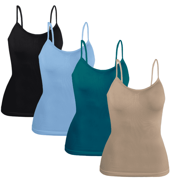 Set 4 Blusas Mujer Tirantes Unitalla Casual Blusa Crop Top Dama