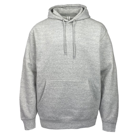 Men's Heavyweight Hooded Sweatshirts Pull Over Hooded Heather Grey Heavyweight Hoodies... XLarge