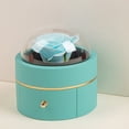 thumbnail image 3 of Unique Ring Box Preserved Flower Ring Box Velvet Jewelry Gift Box with Magnet Closure for Valentine's Day Engagement Proposal Preserved Flower Jewelry, 3 of 8