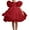 Red Dresses for Girls, variant on Cute Tutu-Dresses for Girls Size 3-8 Toddlers Kids Short Puffed Sleeve Crewneck Solid A-Line Layered Birthday Wedding Flower Girls Dress