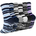 thumbnail image 2 of PUMIER 6 Pack Men Fuzzy Socks Warm Winter Soft Fluffy Cozy Slipper Fleece Socks for Men, 2 of 10