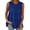 Z127 Navy, variant on Mifsaly Linen Tank Tops for Women Tiered Ruffle Tunic Sleeveless Shirts Lightweight Elegant Boho Vacation Summer Pleated Tees Khaki,S
