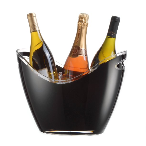 Prodyne Vino Gondola Black 4 Bottle Wine Chiller Tub