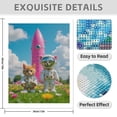 thumbnail image 3 of Diamond Art Kit for Adults, Cat Dog Astronauts Pink Rocket Diamond Painting for Adults Beginners, DIY Diamond Art Painting Kits, 5D Diamond Painting Crafts for Home Decor 12x16 Frameless, 3 of 7