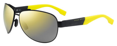 Hugo Boss Polarized Men's Aviator Sunglasses with Mirror Lens