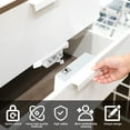 thumbnail image 2 of Hidden Smart Cabinet Lock Safe RFID Drawer Lock Keyless NFC Cupboard Security Lock Drawer Locker Battery Operated Invisible Cabinet Lock for Furniture Drawer, 2 of 8