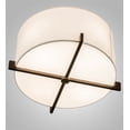 thumbnail image 6 of Meyda Tiffany 233657 Cilindro Structure 17" Wide Semi-Flush Drum Ceiling Fixture - Brown, 6 of 7