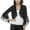 Black, variant on Ediodpoh Women's Comfortable Sweetheart Top Ruffle Flare Sleeve Solid Chiffon Small Shawl Cardigan for Women Black S