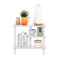 thumbnail image 4 of Furinno Turn-N-Tube 3-Tier Narrow Bathroom Storage Shelf, Toolless Assembly White Storage Rack, Space Saving Shelf, for Bathroom, Living Room, Entryway, Plain White, 4 of 4