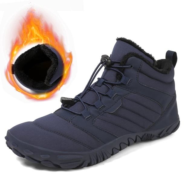 Botines Con Forro Cálido Descalzas Minimalistas Zapatos Descalzos Ligeros Botas Nieve Invierno Antideslizantes Impermeables para Al Aire Libre