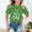Green, variant on AWZXDE Kid Girls Funny Personality Printed Graphic Crew Neck Short Sleeve Tee Summer Casual Oversized Soft Loose T Shirt Tops For Children Orange,10-12 Years