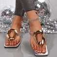 thumbnail image 6 of YOUYEDIAN Orthopedic Sandals for Women Slip on Non Slip Arch Support Flat Wedge Sandals Wide Width Sneakers 2026 Beach Vacation Foam Shoes (Silver), 6 of 8