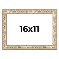 16x11 Frame White Real Wood Picture Frame Width 1.5 inches | Interior Frame Depth 0.5 inches |