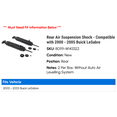 thumbnail image 2 of Rear Air Suspension Shock - Compatible with 2000 - 2005 Buick LeSabre 2001 2002 2003 2004, 2 of 2