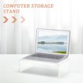 thumbnail image 4 of LNGOOR Clear Acrylic Monitor Stand Transparent Monitor Riser Stand for Computer Laptop, 4 of 6