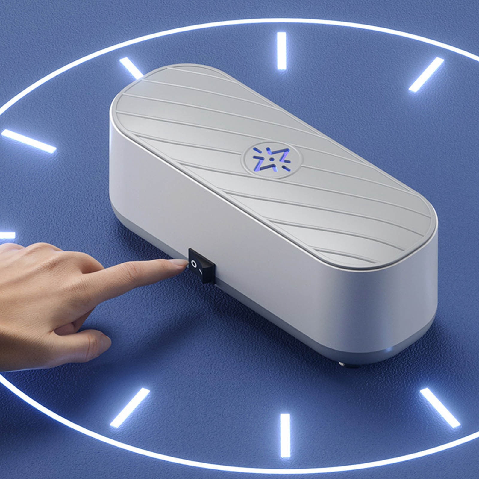 Lunxisen 4 Pcs Ultrasonic Cleaner Portable Eyewear Jewelry Tooth Case Shaver Cleaning Device Home Travel Essential