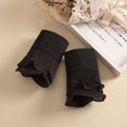 thumbnail image 3 of Mujeres Stringy Selvedge Mangas falsas Puños falsos de algodón desmontables (Negro) Ehuebsd Para estrenar, 3 of 3