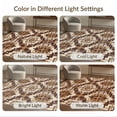 thumbnail image 7 of ODIKA 8'x10' Washable Area Rug Boho Cream Abstract Geometric Trellis Interwoven Print Beige for King Size Bedroom Under Bed, Master Suite, Non-Shedding, Easy Care, 7 of 7