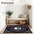thumbnail image 3 of ODIKA 2'x3' Machine Washable Non-Slip Area Rug, Gothic Skull Tree Branch Mystical Death Art Bath Floor High Traffic Rug with Pad, Black, 703936, 3 of 8