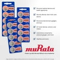 Murata CR2025 Battery DL2025 ECR2025 3V Lithium Coin Cell (10 Batteries)