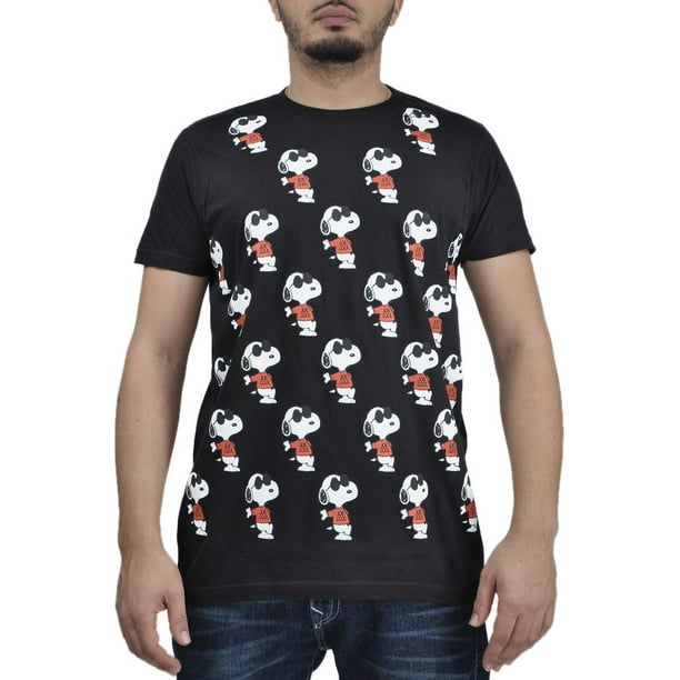 Peanuts Mens Peanuts Snoopy Joe Cool T Shirt Black Size Small Walmart Com Walmart Com