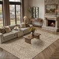 thumbnail image 4 of BERTHMEER 8'x10' Area Rugs for Living Room Large Vintage Light Brown Carpets for Bedroom Office Machine Washable Farmhouse Dining Room Oriental Rugs Non Slip Traditional Distressed Rugs, 4 of 8