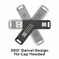 thumbnail image 5 of 128GB USB Flash Drive, memzuoix Portable USB 3.2 Type-C Thumb Drive, Photo and Video Backup, 2 in1 External Memory Stick for PC/Laptop, Jump Drive for iPhone, OTG Android Phone, PC, Black, 5 of 12