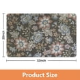 thumbnail image 2 of Non-Slip Green Floral Rug - 20x32 Inch Modern Washable Carpet for Entryway, Bedroom, Bathroom, Laundry Room - Small Distressed Accent Floor Rug, 2 of 5