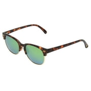 Panama Jack Women's Polarized Sunglasses - Brown Tort Half-Rim Club Frames, Impact Resistant Lenses, 100% UVA - UVB Sun Protection