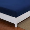 thumbnail image 3 of Fitted Sheet 160X200Cm With 30Cm Navy Blue Microfiber Cap, 3 of 5