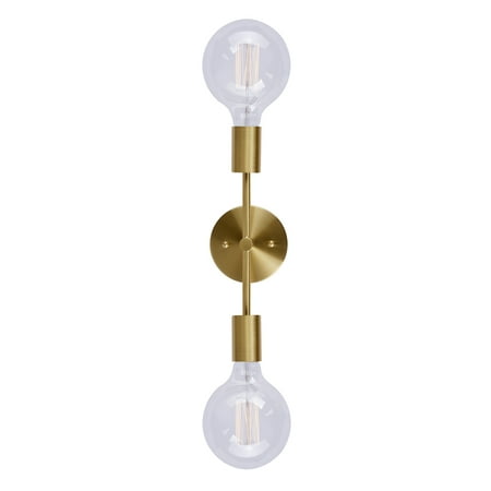 

Forte Lighting 7117-02 Baton 2 Light Wall Sconce - Gold