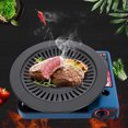 thumbnail image 3 of Dioche Smokeless Round Nonstick Barbecue Pan Set, 32cm Outer Diameter, 25cm Inner Diameter, 3 of 8