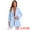 Light Blue, variant on Manteau trench mi-long ceinturé à double boutonnage et revers pour femmes INSPIRE CHIC M Marron