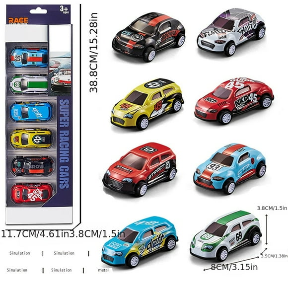 Large Gift Boxes Multifunctional Metal Race Car, Pull Back Small Car, Dump Stunt Toy Car Gift For Kids