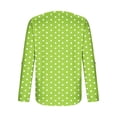 thumbnail image 7 of Women's Long Sleeve Tops 2026 Trendy Polka Dot V Neck Pullover Shirts Spring Causal Loose Fit Tunic Dressy Blouse, 7 of 7